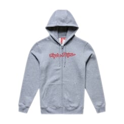TLD MIKINA SE ZIPEM SIGNATURE GRAY HEATHER / RED (73091702)