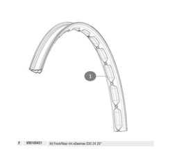 MAVIC KIT FT/RR RIM EDEEMAX S30 29" (V00100431)