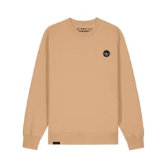 PEATY'S PUBWEAR BLUZA CREW EMBROIDERED CROWN LATTE (PPW-25-CRW-CWN-LTE)