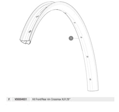 MAVIC KIT FT/RR RIM CROSSMAX XLR 29" (V00004931)