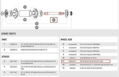 MAVIC KSYRIUM ELITE 09 FRONT AXLE (L99686100)