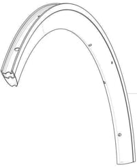 MAVIC KIT FRONT RIM COSMIC PRO CARBON UB WHITE (V2407510)