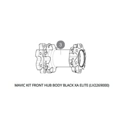 MAVIC KIT FRONT HUB BODY BLACK XA ELITE (LV2269000)