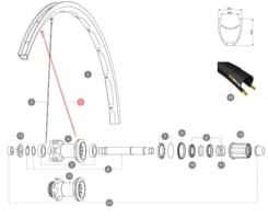 MAVIC KIT 12 RR DS KSYRIUM DISC FLAT SPOKE 289MM (V3660501)