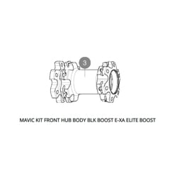 MAVIC KIT FRONT HUB BODY BLK BOOST E-XA ELITE BOOST (V2265801)