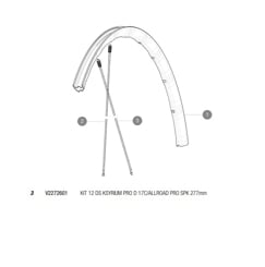 MAVIC KIT 12 DS KSYRIUM PRO D 17C/ALLROAD PRO SPK 277MM (V2272601)