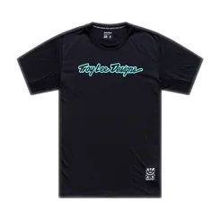 TLD PÁNSKÝ DRES S KRÁTKÝM RUKÁVEM SKYLINE RIDE TEE SIGNATURE BLACK / REAL TEAL (38207202)