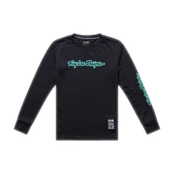 TLD DĚTSKÝ DRES S DLOUHÝM RUKÁVEM YOUTH SKYLINE RIDE TEE SIGNATURE BLACK / REAL TEAL (38507204)