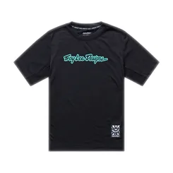 TLD DĚTSKÝ DRES S KRÁTKÝM RUKÁVEM YOUTH SKYLINE RIDE TEE SIGNATURE BLACK / REAL TEAL (38407204)