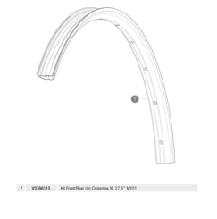 MAVIC KIT FRONT/REAR RIM CROSSMAX XL 27,5' MY21 (V3766115)