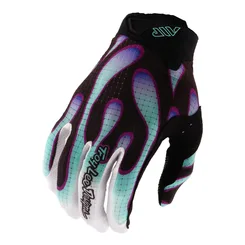 TLD DĚTSKÉ RUKAVICE YOUTH AIR OVERSPRAY BLACK / REAL TEAL (44703000)