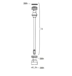 11.4018.111.015 - ROCKSHOX AIR SHAFT 27/29 DOM 38 DB 150