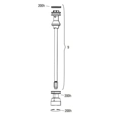 11.4018.111.017 - ROCKSHOX AIR SHAFT 27/29 DOM 38 DB 170