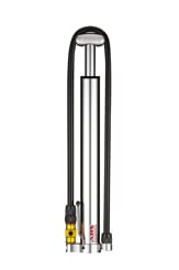 LEZYNE PUMP HAND MICRO FLOOR DRIVE HV SILVER GLOSS (1-MP-MFDR-V2HV)