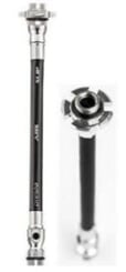 LEZYNE PUMP HOSE ABS FLEX HOSE WITH VALVE CORE TOOL -ROAD BLACK / SILVER (1-RP-HOSE-V3PRESTA)