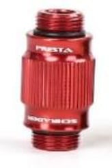 LEZYNE PUMP CHUCK ABS-1 PRO HP CHUCK HEAD BLACK / RED (1-RP-ABS1P-HEAD-V111)