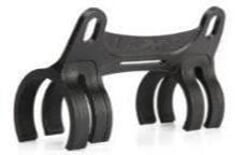 LEZYNE PUMP HP PUMP MOUNT W/STRAPS BLACK (1-RP-BRKT-V1NHPMP)