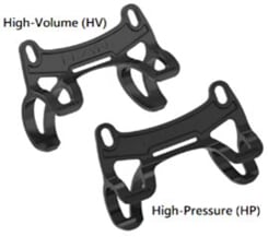 LEZYNE PUMP NEW HP PUMP MOUNT W/STRAPS BLACK (1-RP-BRKT-V2NHPMP)