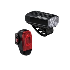 LEZYNE LIGHT PAIR MICRO DRIVE 800+ / KTV DRIVE+ PAIR SATIN BLACK / BLACK (1-LED-2P-V1437)