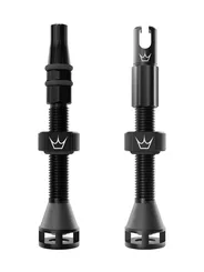 PEATY'S BEZDUŠOVÉ VENTILKY HOLESHOT FAST FLOW 42MM BLACK (PTV-HFF-42-BLK-12)