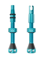 PEATY'S BEZDUŠOVÉ VENTILKY HOLESHOT FAST FLOW 42MM TURQUOISE (PTV-HFF-42-TRQ-12)