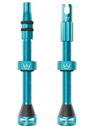 PEATY'S BEZDUŠOVÉ VENTILKY HOLESHOT FAST FLOW 60MM TURQUOISE (PTV-HFF-60-TRQ-12)
