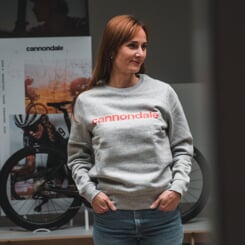 CANNONDALE LIFESTYLE SWEATSHIRT GRY/RRD