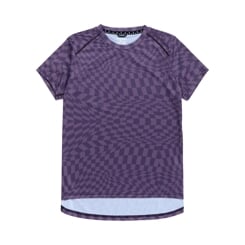 TLD DÁMSKÝ DRES S KRÁTKÝM RUKÁVEM LILIUM TWISTED CHECKERS DEEP PURPLE (35751601)