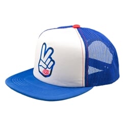 TLD KŠILTOVKA TRUCKER SNAPBACK PEACE OUT WHITE / BLUE (78757303)