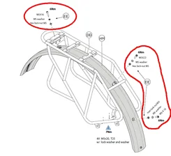 CANNONDALE Moterra Alloy RR Rack Mount Hardware (K76075)