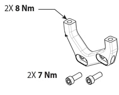 GT FURY POST MOUNT BRAKE ADAPTER 203mm (K24003)