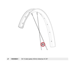 MAVIC KIT 14 E-DEEMAX 29" 24 STEEL SPK 302 MM (V00096831)
