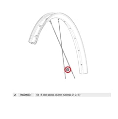 MAVIC KIT 14 E-DEEMAX 27,5" 24 STEEL SPK 283 MM (V00096931)