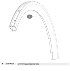MAVIC KIT FT/RR RIM COSMIC S42 DISC (V00106031)