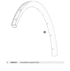 MAVIC KIT F/R RIM KSYRIUM 30 DISC 700 (V00004531)