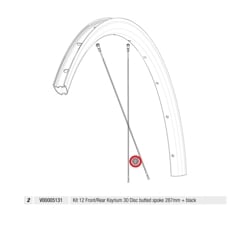 MAVIC KIT F/R 12 SPK SFT 287 MM + NIP (V00005131)