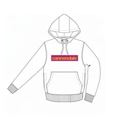 CANNONDALE LIFESTYLE HOODIE WHT/ORC/PYL